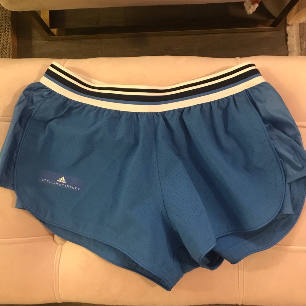 Addidas Stella McCartney blue athletic shorts m